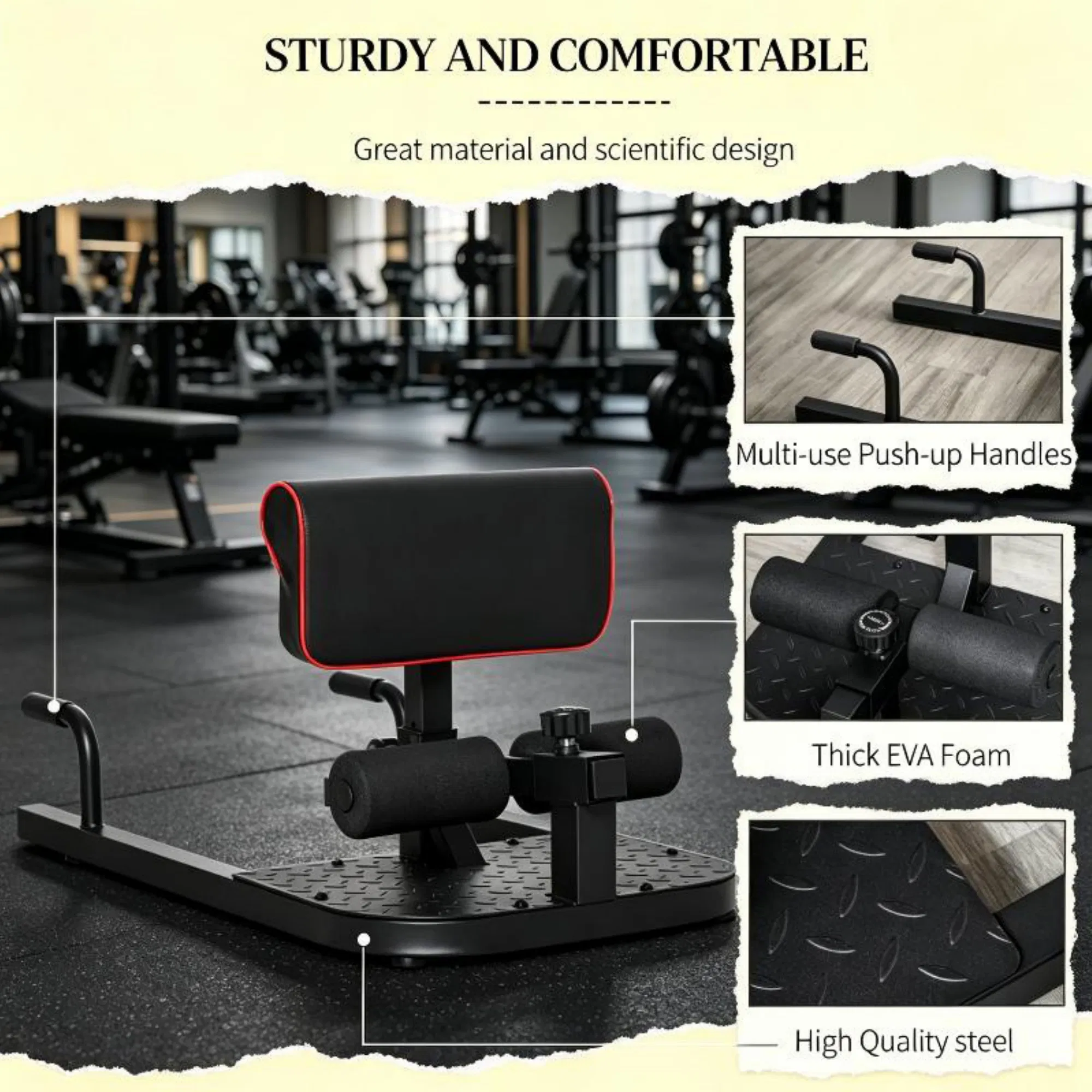 Zwarte 3-in-1 gevoerde push-up - All In One Gym Home Equipment recensie en prijs