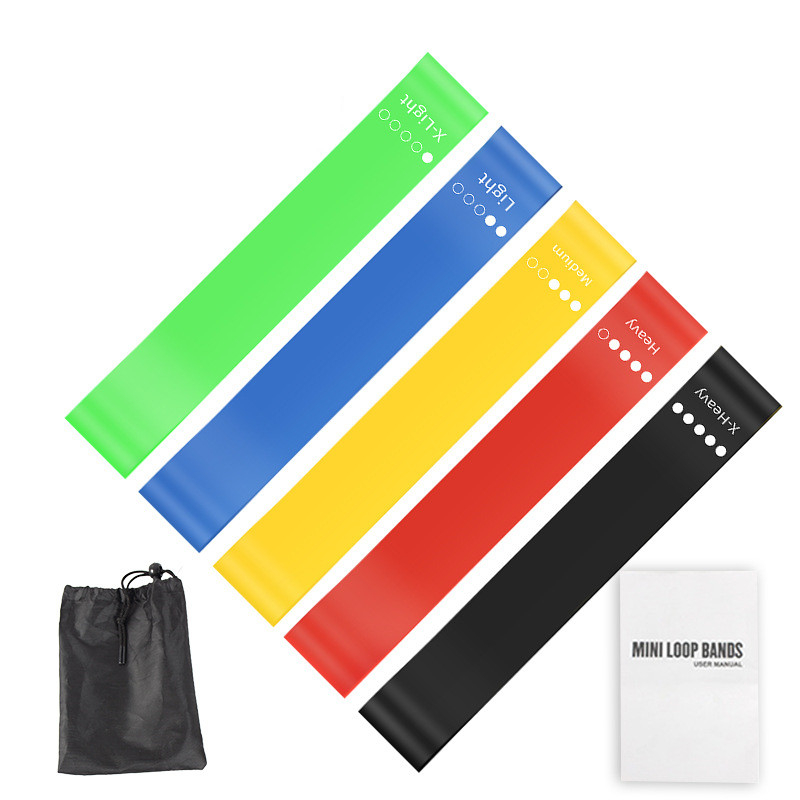 5-delige TPE weerstandsbandens - Home Gym Routine recensie en prijs