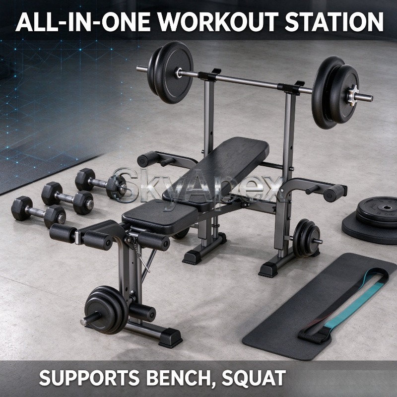 Nieuwe multifunctionele alles- - All In One Gym Home Equipment recensie en prijs