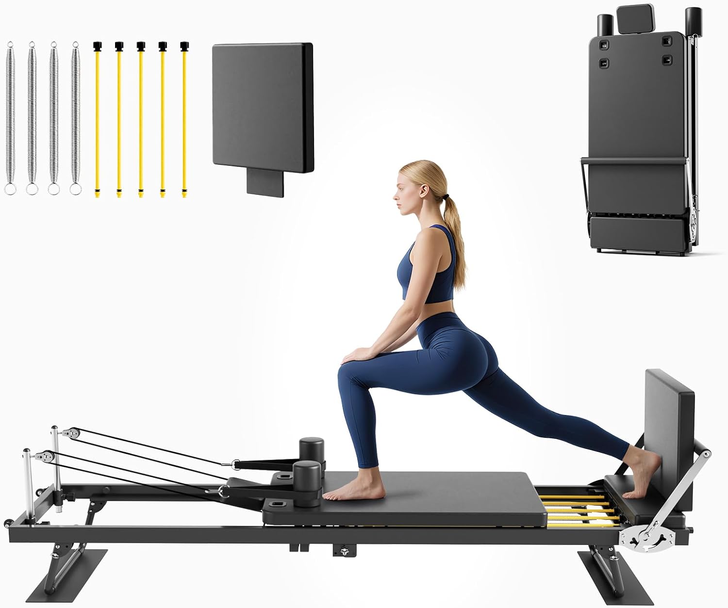 Opvouwbare Pilates Reformer Ma - Leg Home Gym Workout recensie en prijs